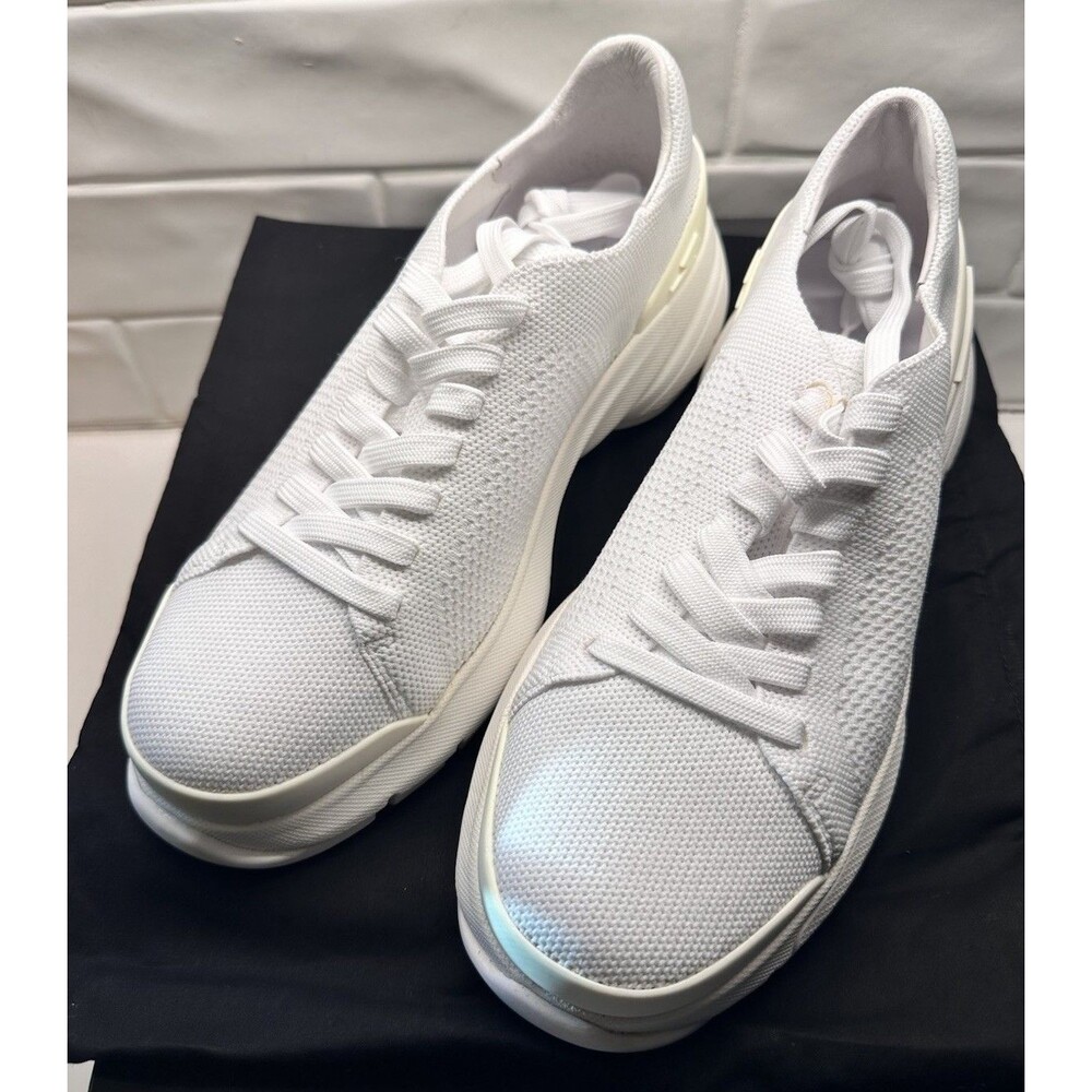 NEW Neil Barrett Mens Lace-Up Bolt Sneakers White Size EU 40 US 7 NIB